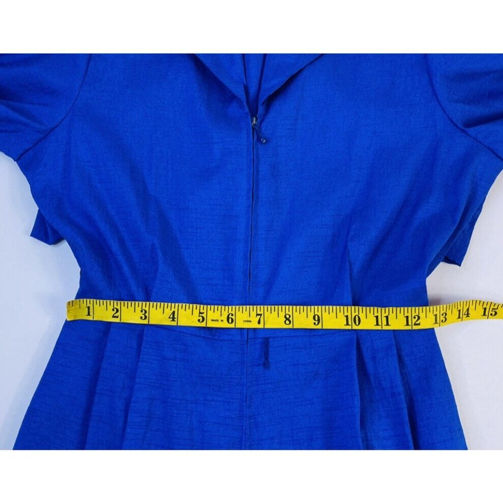 Vintage Collared Pleated Structured Jumpsuit Pant… - image 7